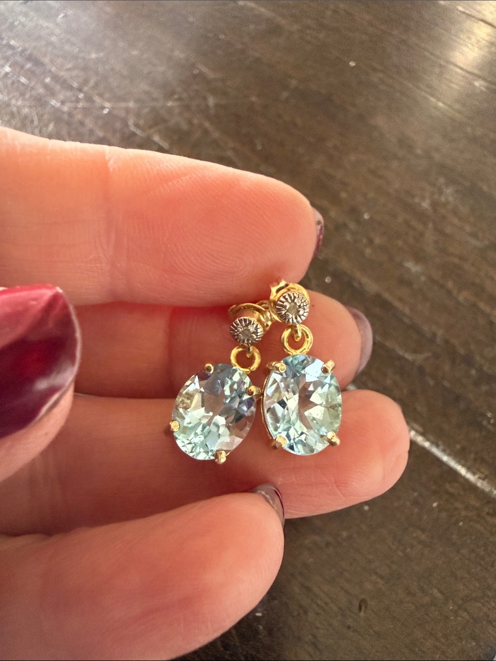 Freida Rothman Vault 925 Blue Topaz Drop Earrings
